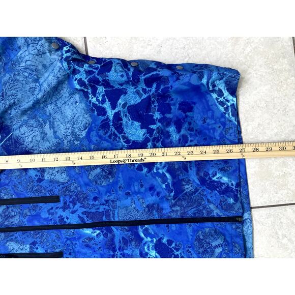 Brella Blue Rain Jacket Unisex Youth or Petite Adults Hooded Pullover - Picture 4 of 7